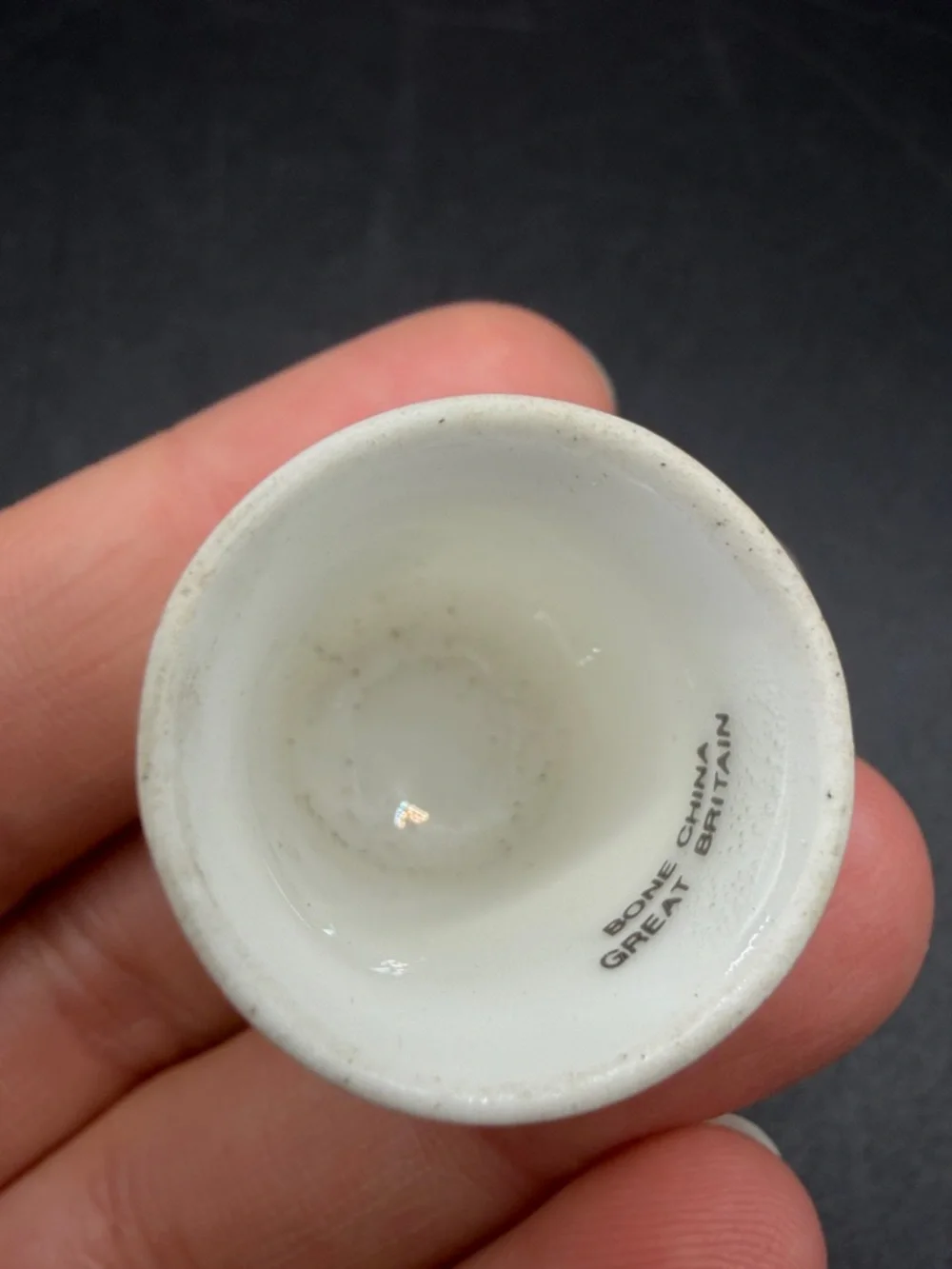 Vintage Great Britain Bone China Palace of Westminster Castle Thimble Trinket